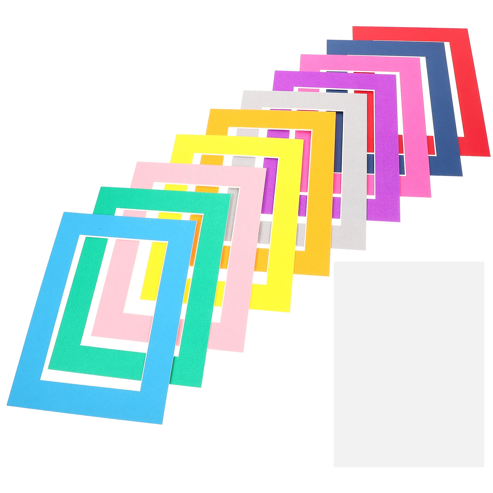 

30pcs Picture Frame Decorative Paper 6 Inch Cardboard Photo Frame Small Hanging Frames Wall Display Home Decor