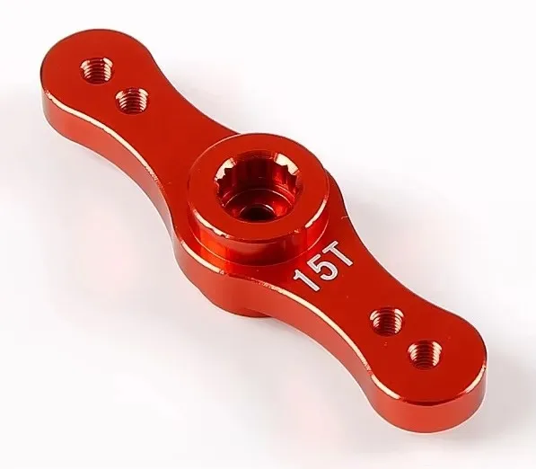 CNC Machining Aluminum Alloy Symmetrical Steering Servo Arm For 1/5 ROFUN HPI BAJA 5B 5T 5SC 17T/15T