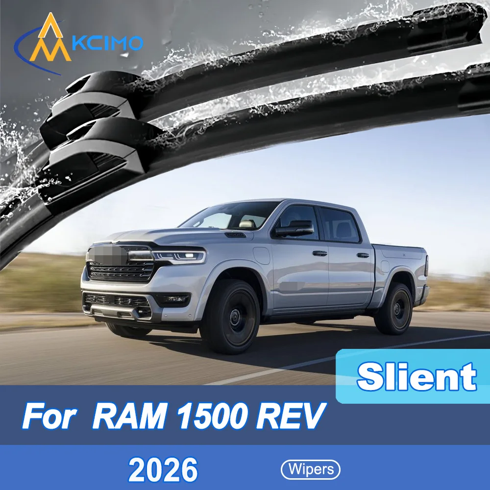 

Silent Wiper Blades For RAM 1500 REV 2026 Waterproof Windshield Cleaner 2PCS Car Accessories