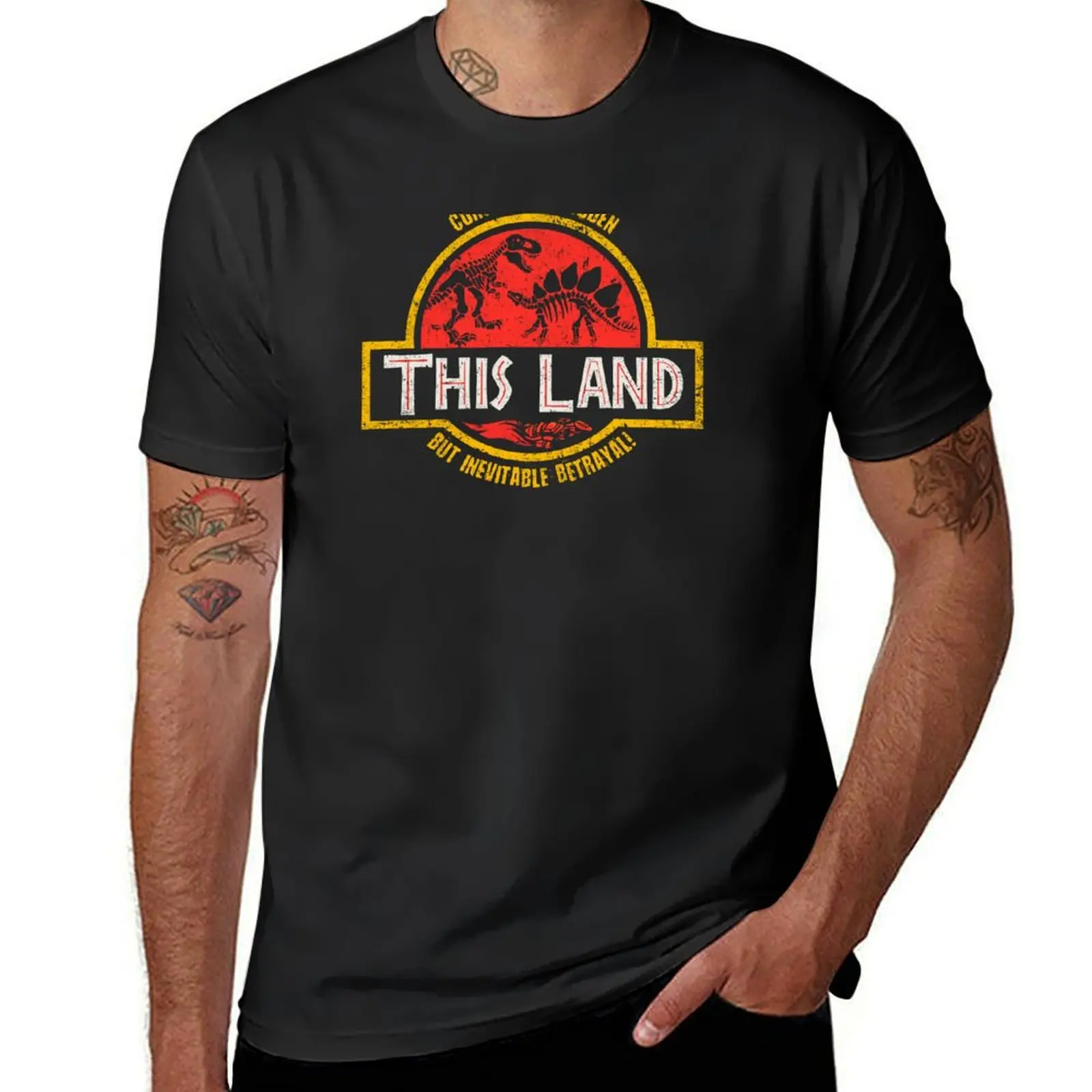 This Land T-Shirt blacks customs plus sizes summer tops tshirts for men