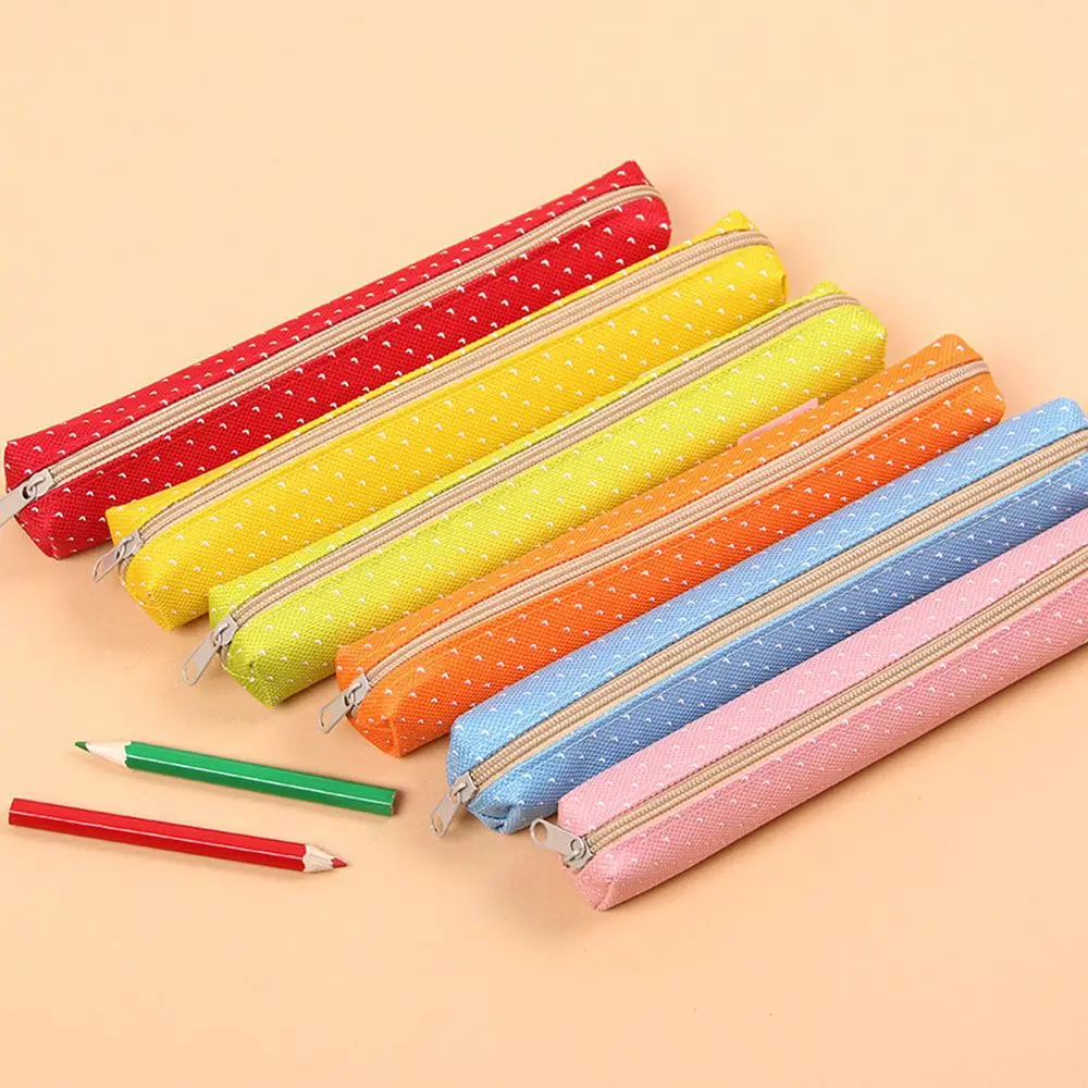 

Cute Creative Super Slim Stationeries Pouch School Supplies Stationery Wave point Pencil Pouch Pencil Box Pen Bag Pencil Case