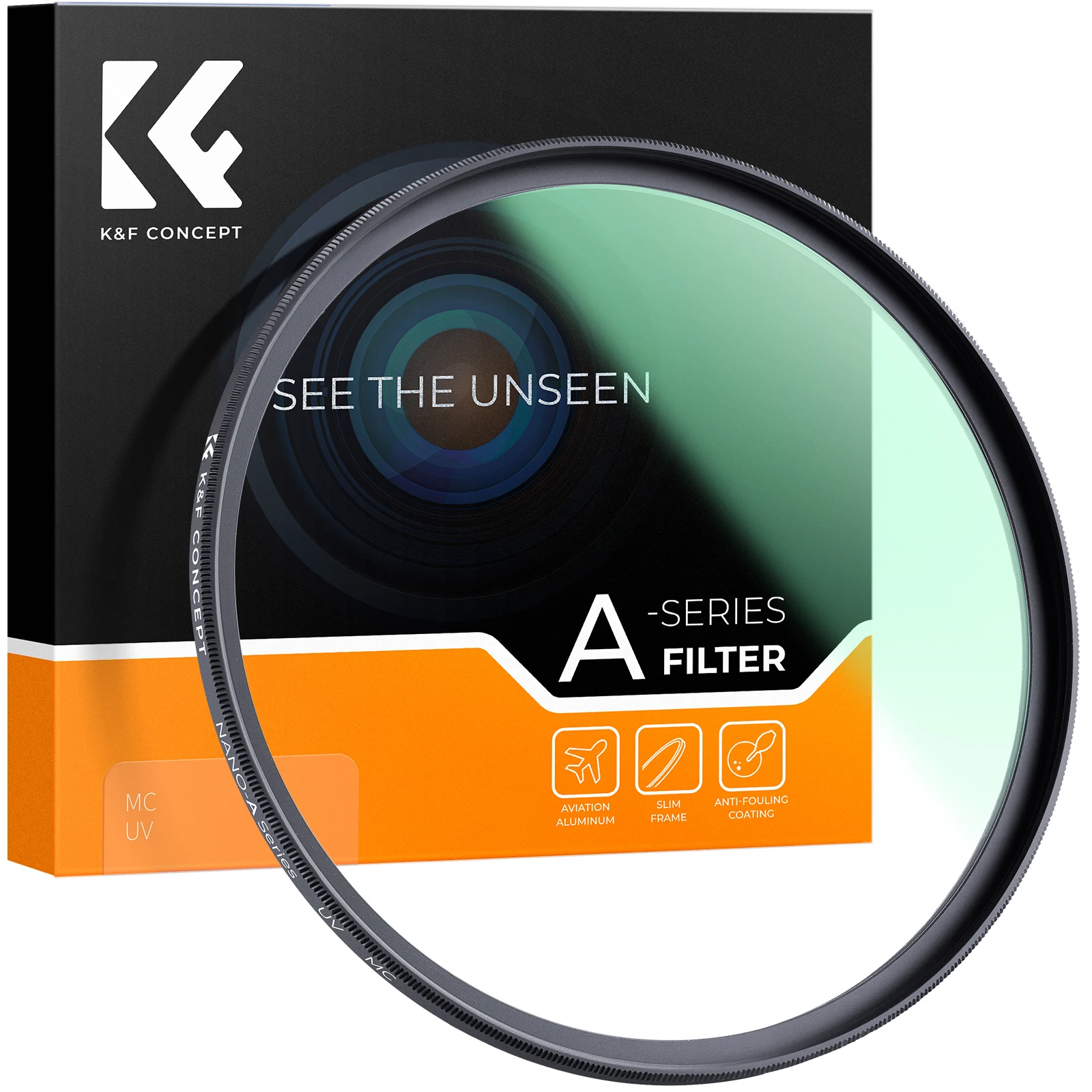 

K&F Concept 49-86mm MC UV Protection Filter Ultra-Slim 24-Layer Multi Coated MC UV Filter for 52mm 67mm 72 77mm 82mm Camera Lens