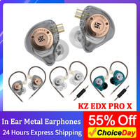 KZ EDX PRO X Dynamic Drive Earphone HIFI Bass Earbud Sport Music Cancelling Headset 3.5Mm In-Ear Earbuds Headset Wired Headphone