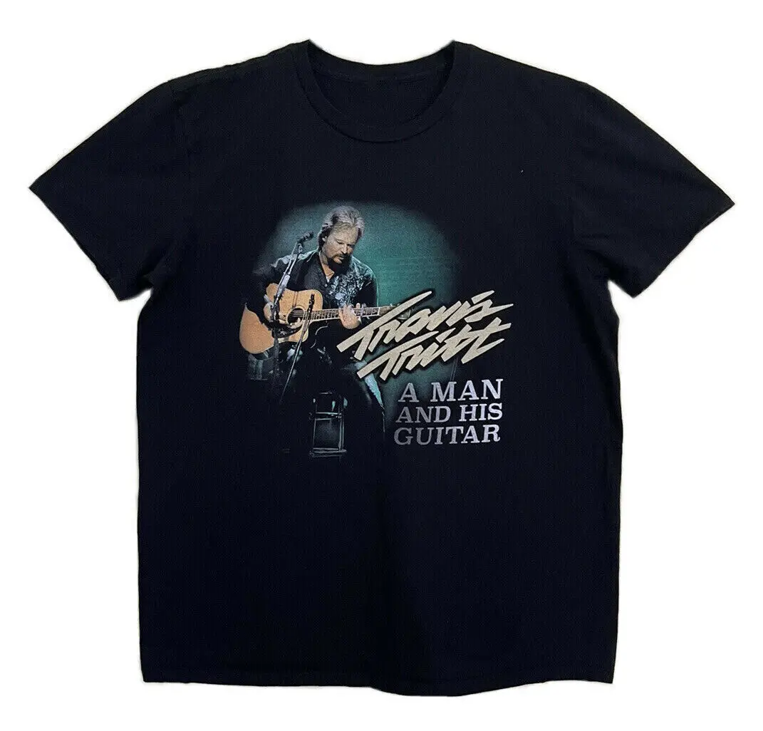 VTG Travis Tritt A MAN AND HIS GUITAR Shirt Classic Black Unisex S-234XL LI967