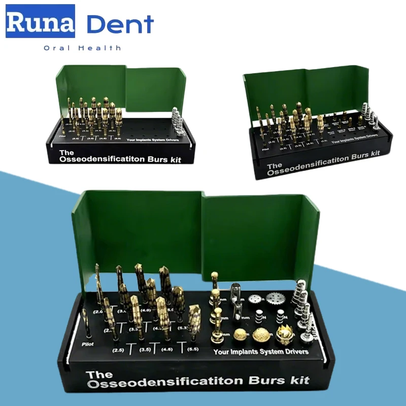 

Professional Dental Implant Osseodensification Burs Alveolar Ridge Expansion Tools Bone Cutting Kit for Alveolotomy Procedure