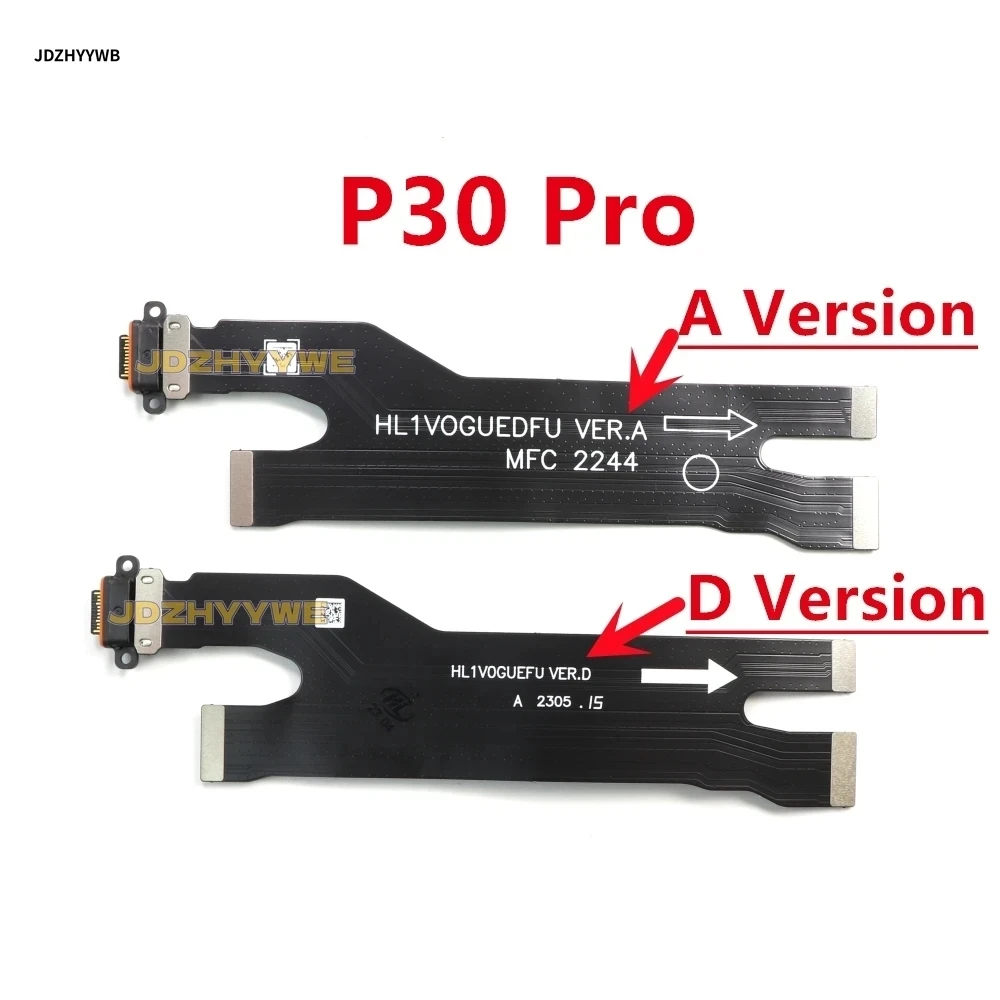 1 Uds placa de carga para Huawei P30 Pro p30pro puerto de carga USB conector de base placa PCB Cable flexible de cinta