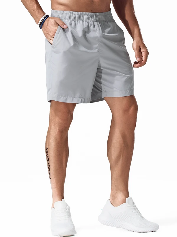 

Мужские летние дышащие спортивные брюки-шорты (пятичетверти) для бега и пляжа, прямого кроя, из быстросохнущей ткани, повседневные, модные