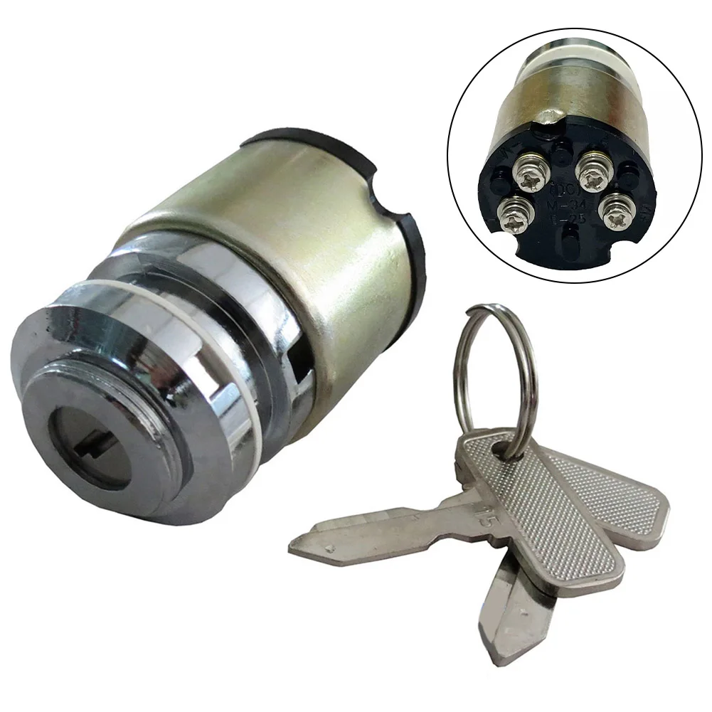 Ignition Key Switch and Two Backup Keys for Club Car For DS Gas Golf Cart Models (1983 5 1995) Easy Install Design