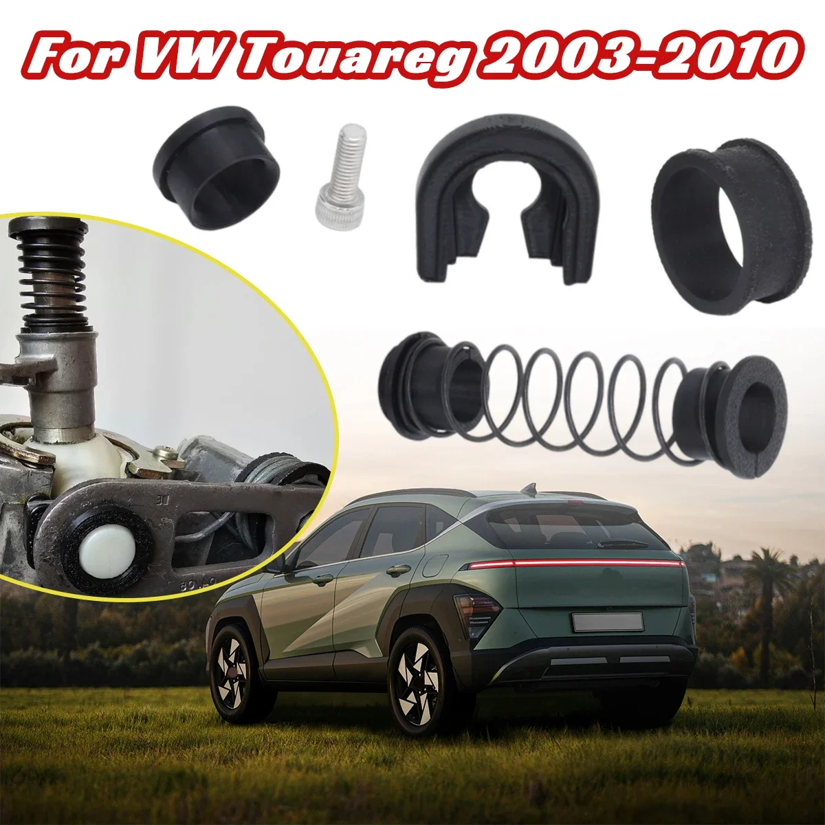 

For VW Touareg 2003-2010 Upgrade Gearbox Repair Kit Shifter First Gear Getter Lever Change Selector Linkage Bushes Spare Parts