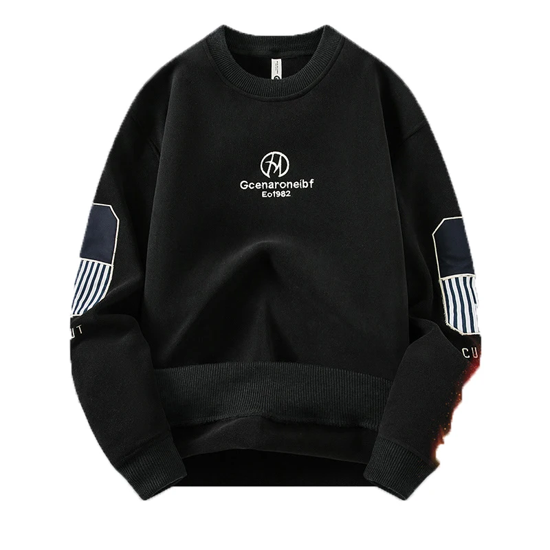 Autumn and Winter New Men's Round Neck Thickened Fashion Casual Versatile Sweater