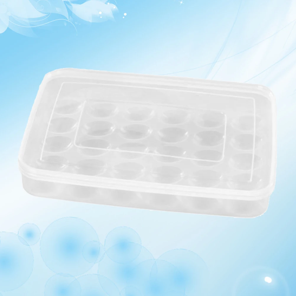 

30 Grids Egg Holder Large Capacity Plastic Material Transparent Lid Safe Storage Box Saving Space Refrigerator Organizer Home