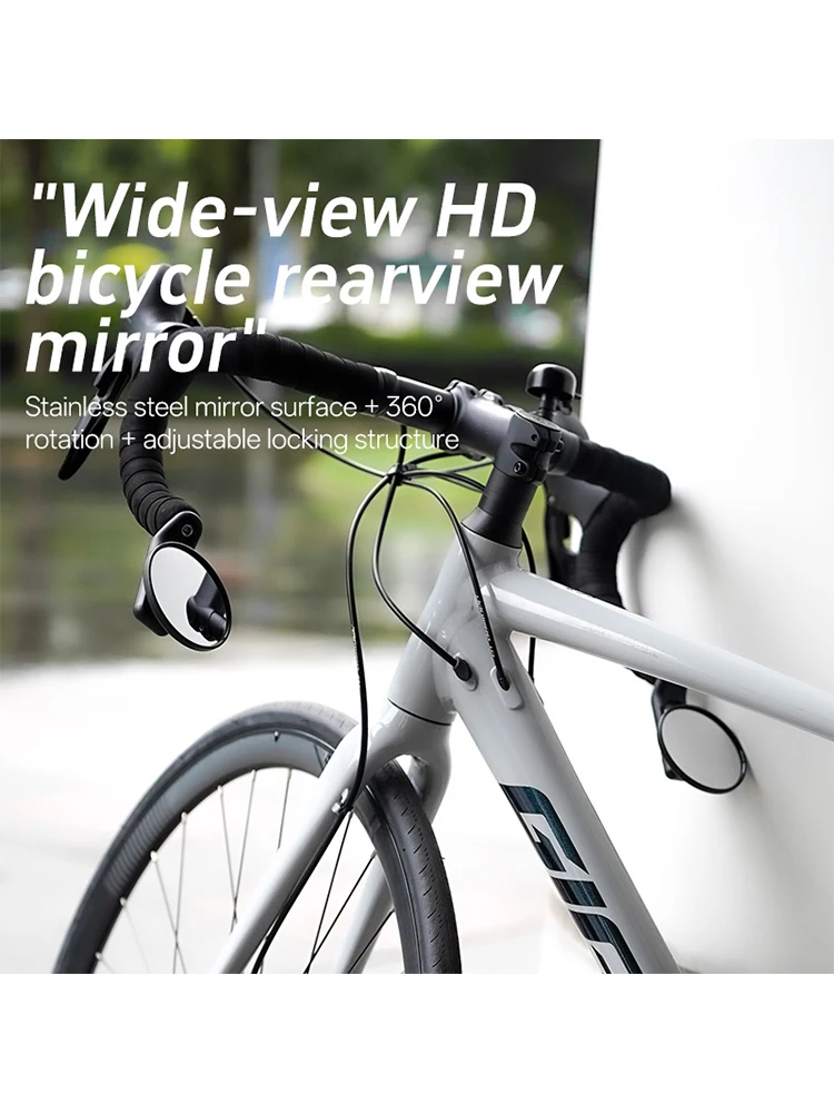 AliExpress Other Bicycle Rearview Mirror 360 Rotation Adjustable RotateWide-Angle Cycling HandlebarRear View for MTB Road Bike Accessories