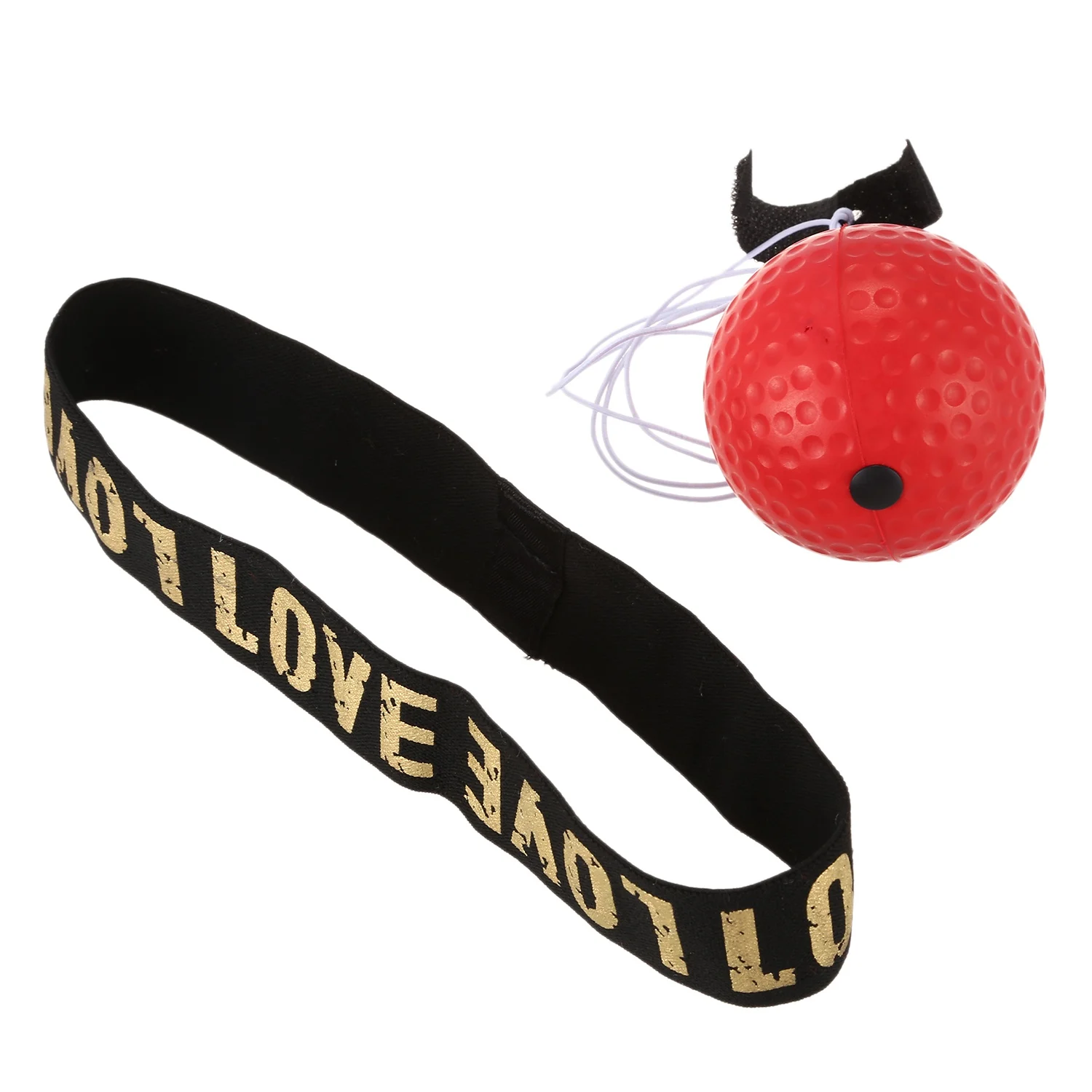 Juego de entrenamiento de mano y ojo, bóxer de bola de reacción de presión de velocidad, aumento de fuerza de reacción, Rojo