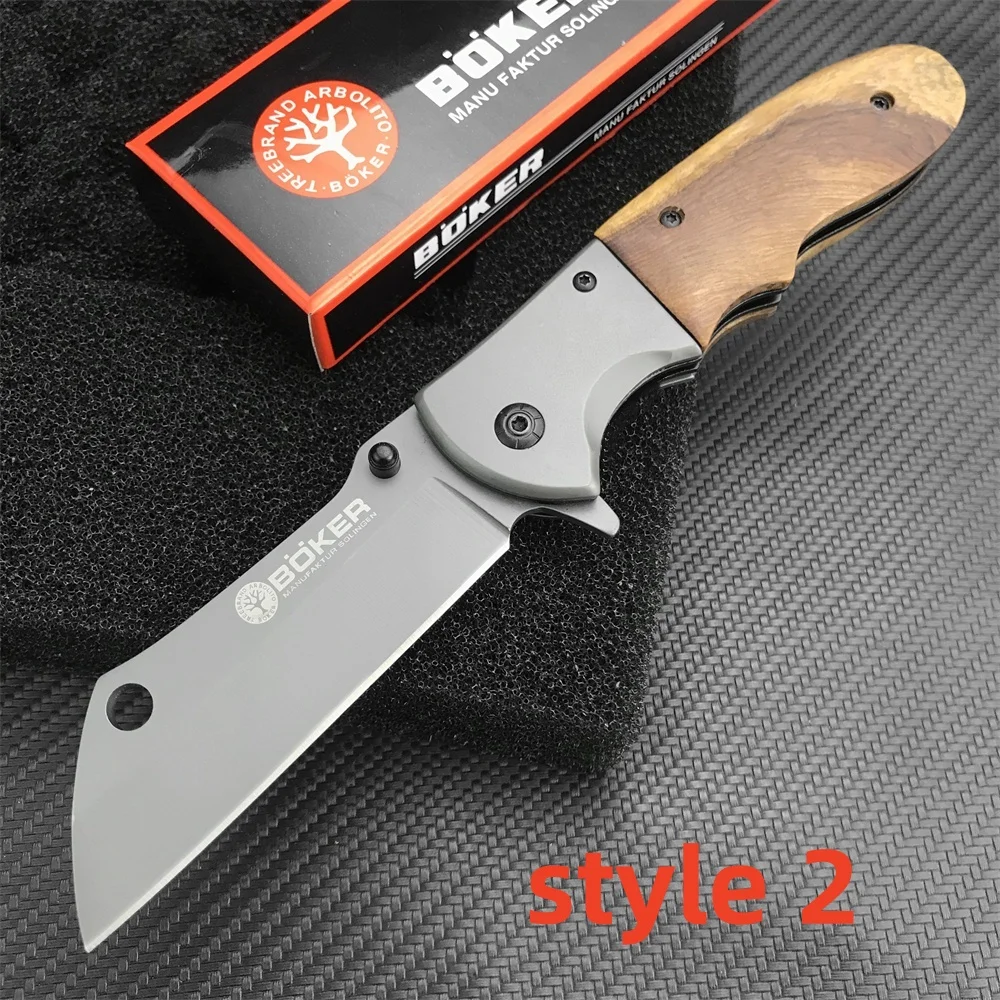 High Quality Boker Magnum 440A Blade Pocket Folding Knife G10 Handles Outdoor Camping Tactical Knife Hunting EDC Tool for Gifts