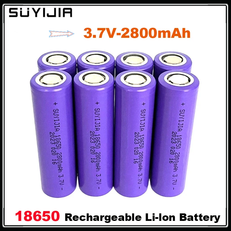 18650 Rechargeable Lithium Battery 2800mAh3.7V Suitable for Strong Light Flashlight Mobile Medical Equipment Flashlight Intercom