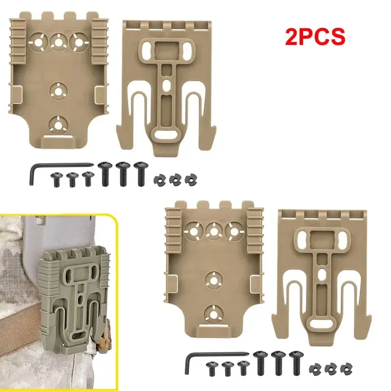 Kit de sistema de travamento QLS com garfo de travamento QLS19 e placa receptor QLS22 para base adaptadora de coldre de serviço e acessórios
