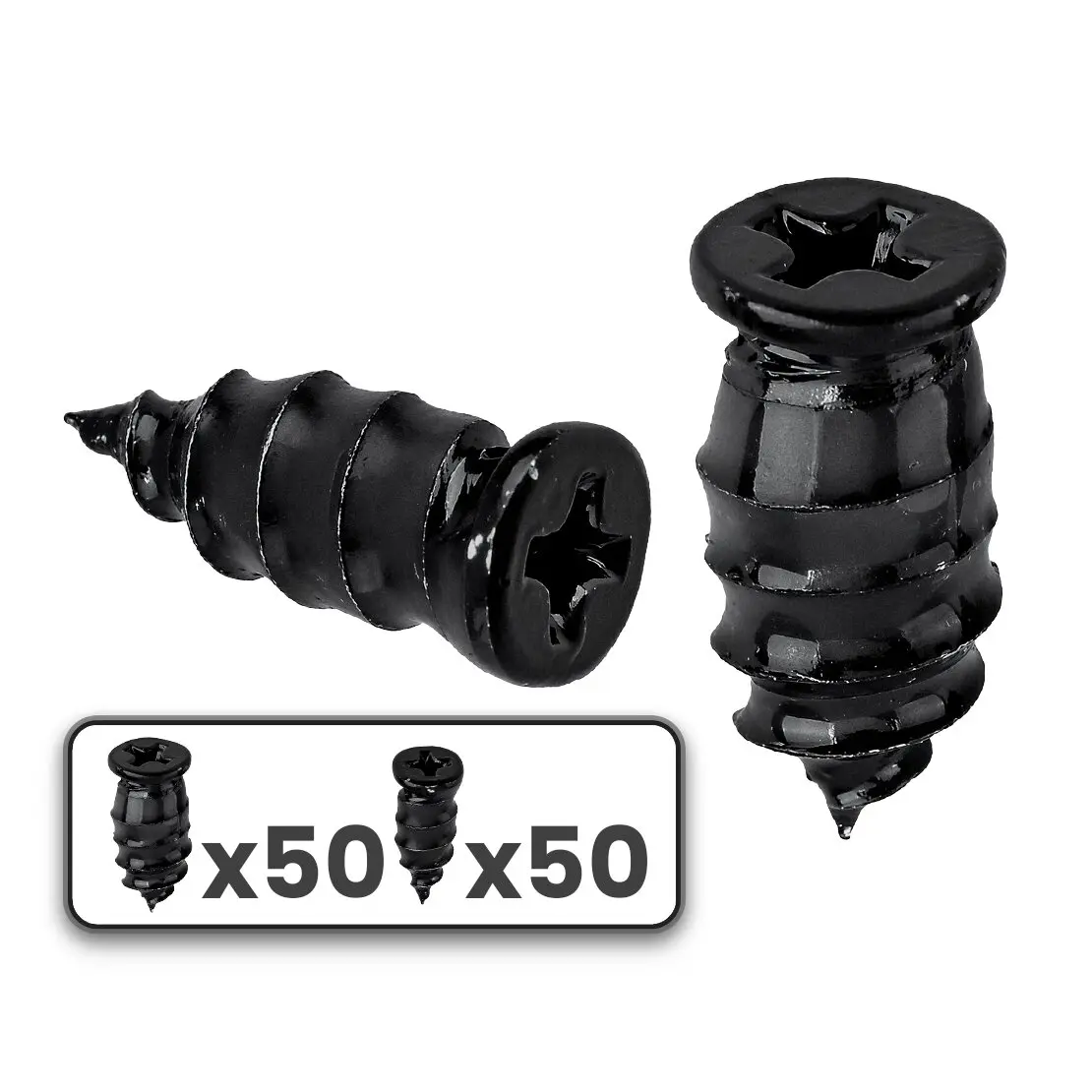 100pcs/set Vacuum Tyre Tire Rubber Nails Kits Puncture Repair Screws 2 Sizes fit for Car Motorcycle Truck Bus Bike