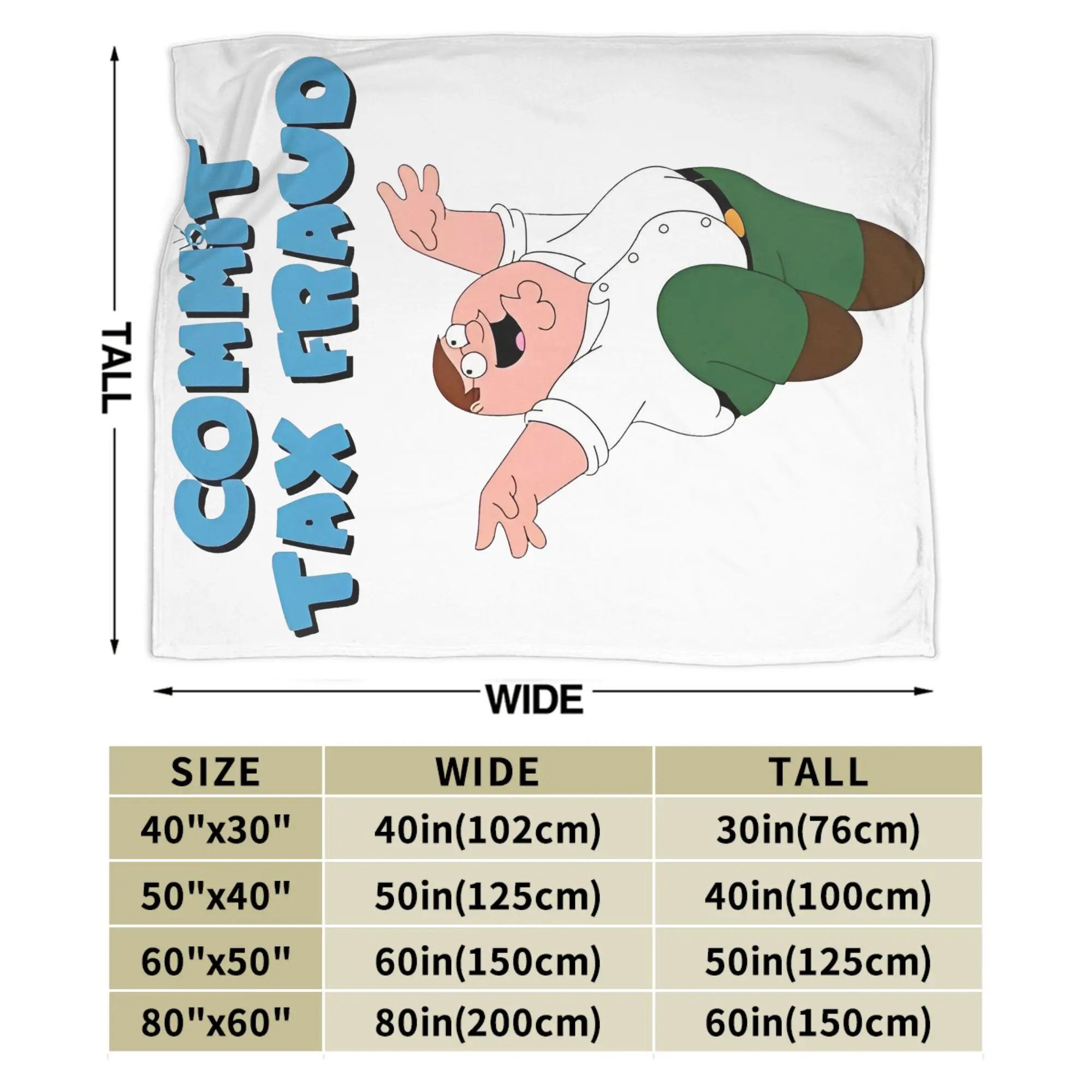 العائلات التكافؤ الاحتيال الضريبي بطانية الرجال مضحك التلفزيون بيتر الصوف مضحك تنفس رمي البطانيات كرسي تغطي أريكة السفر الشتاء