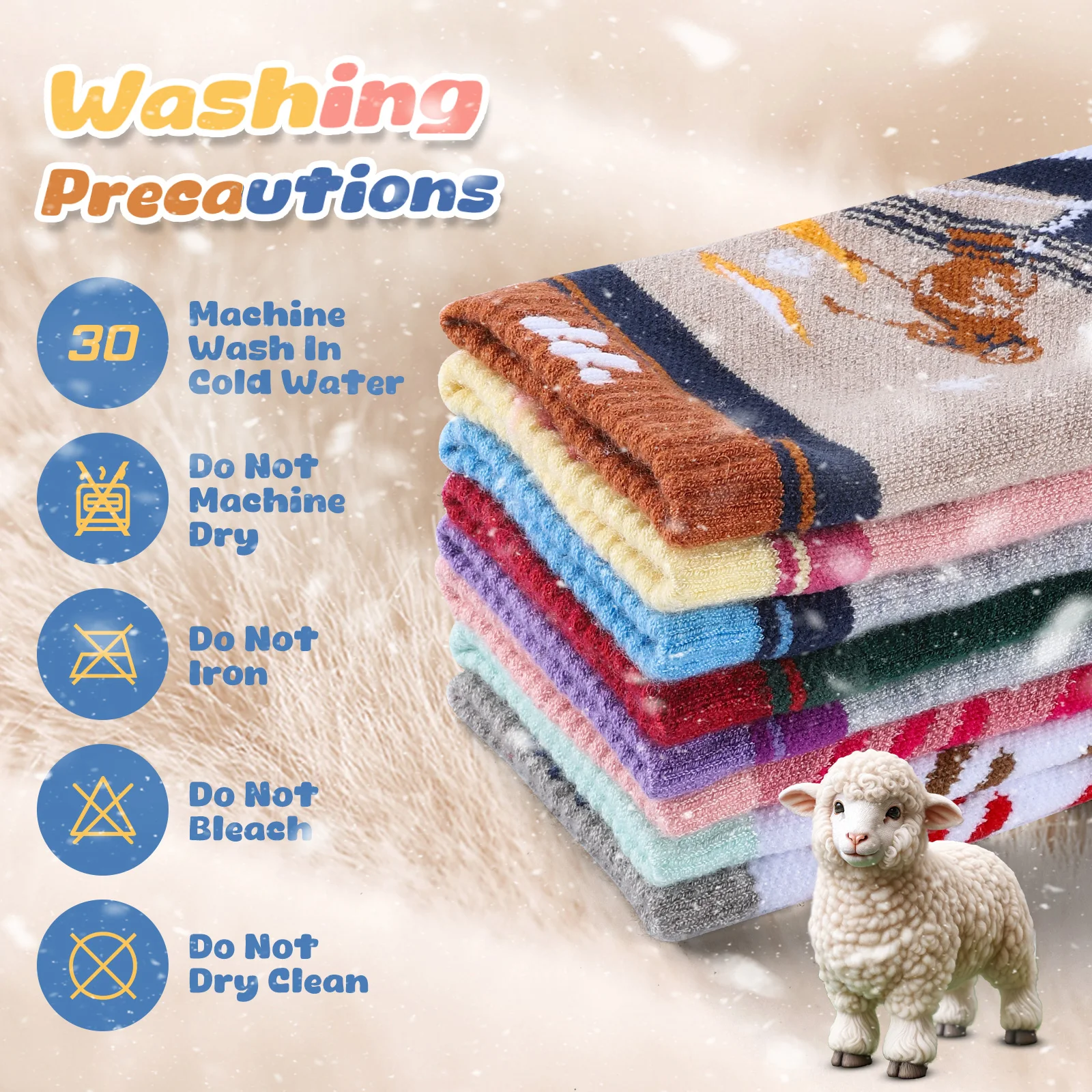 WEST BIKING Merino Wool Thermal Socks for Boys Girls Moisture Wicking Thicken Warm Ski Hiking Cushioning Compression Sports Sock