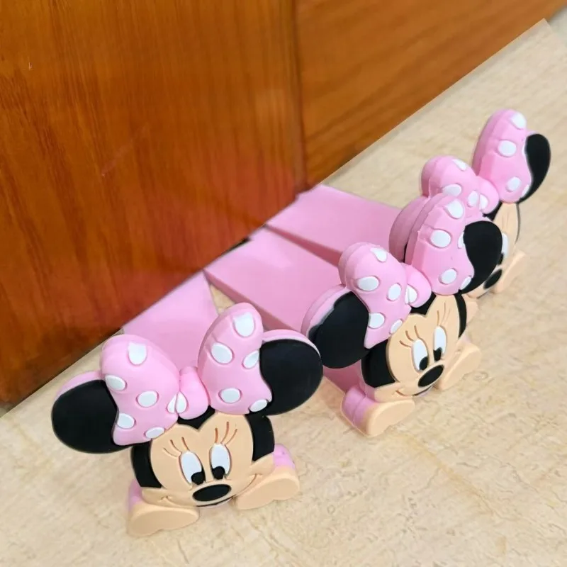 

Disney Minnie Silicone Door Stop Anime Reusable Shock Absorbent Block Wedge Doorstops Door Stopper Home Anti-collision Stopper