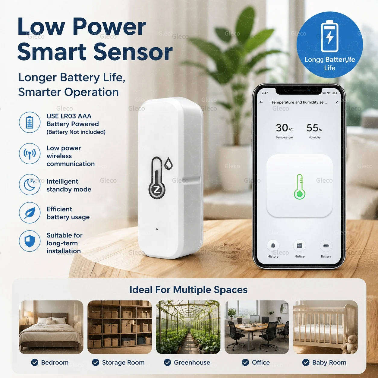 WiFi/Zigbee Smart Temperatur- und Feuchtigkeitssensor mit optionalem LCD, wasserdicht und mit Temperaturfühler, kompatibel mit TUYA 2MQTT – Detail 9