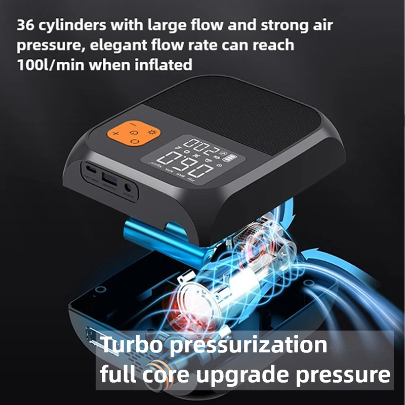 مضخة كهربائية ذكية 25PSI SUP مضخة 8000mAh التضخم مجداف مجلس مضخة لقوارب الكاياك أجنحة الرياح SUPs خيمة فراش ضاغط الهواء #3