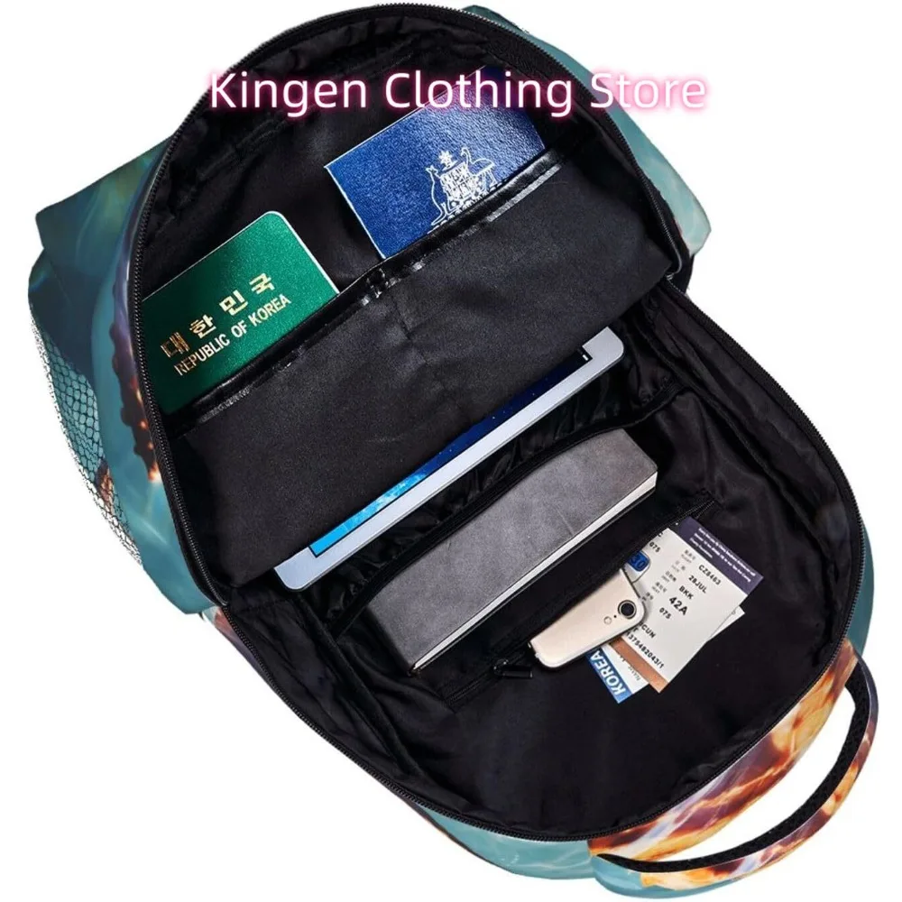 ซัมเมอร์โอเชียนปลาดาวกระเป๋าเป้สะพายหลังแล็ปท็อปน้ำหนักเบากระเป๋าเดินทางอเนกประสงค์น้ำหนักเบากระเป๋าเป้สะพายหลังลำลองกระเป๋าเป้สะพายหลังวิทยาลัยสำหรับทุกเพศสำหรับฉัน