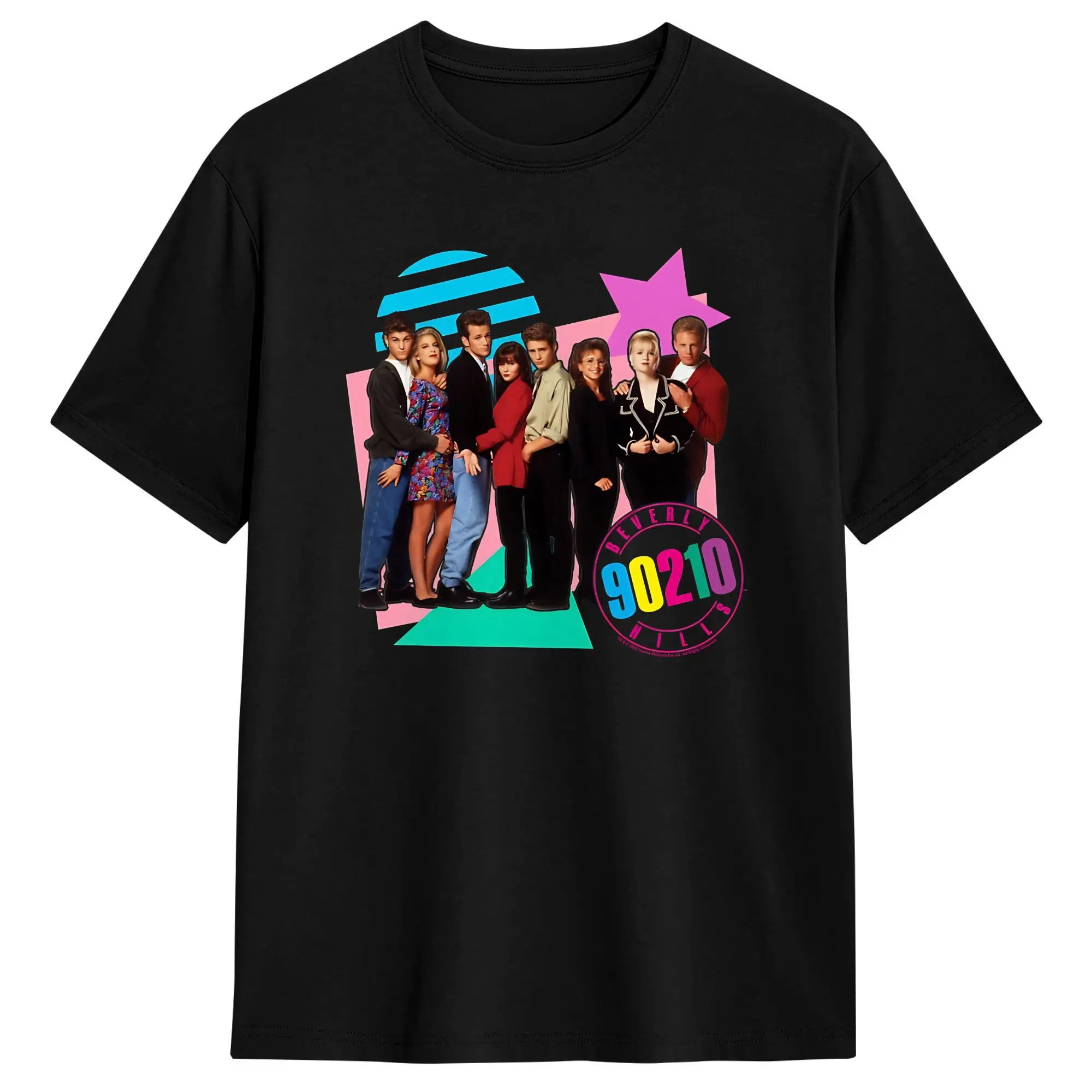 Beverly Hills, 90210 Retro T Shirt Summer  Streetwear T-Shirts 100 Cotton Hip Hop Tee Shirt For Man Pattern Tops
