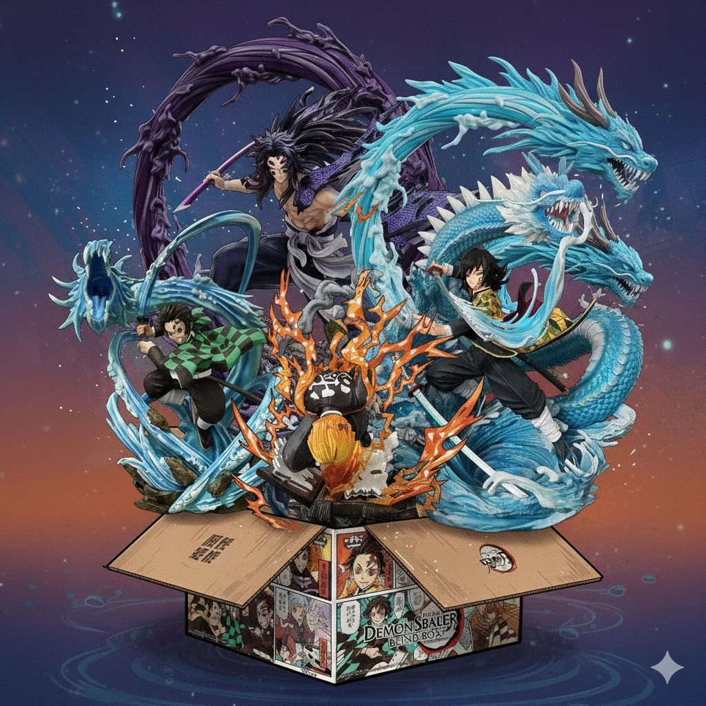 

2026 Demon Slayer Mystery Box Lucky Box Коллекционные фигурки аниме Kamado Tanjirou Nezuko Набор кукол ограниченного выпуска для фанатов