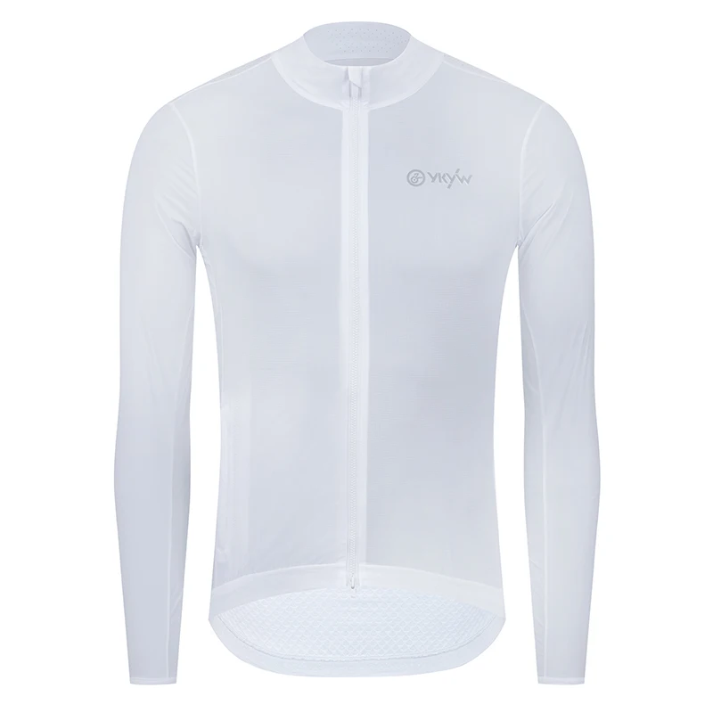YKYW Herren winddichte wasserdichte Langarm-Radjacke YKK Doppelreißverschluss atmungsaktive MTB-Fahrradbekleidung Tops Pro Team Jersey – Detail 19