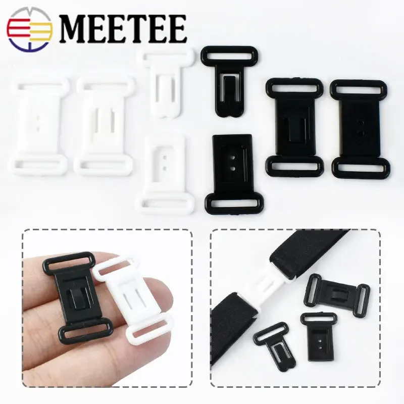 

100/200/300/500Pcs 12/18mm Plastic Adjustable Buckles Bow Tie Release Buckle for Bra Shoulder Strap Clip Clasp Sewing Accessory