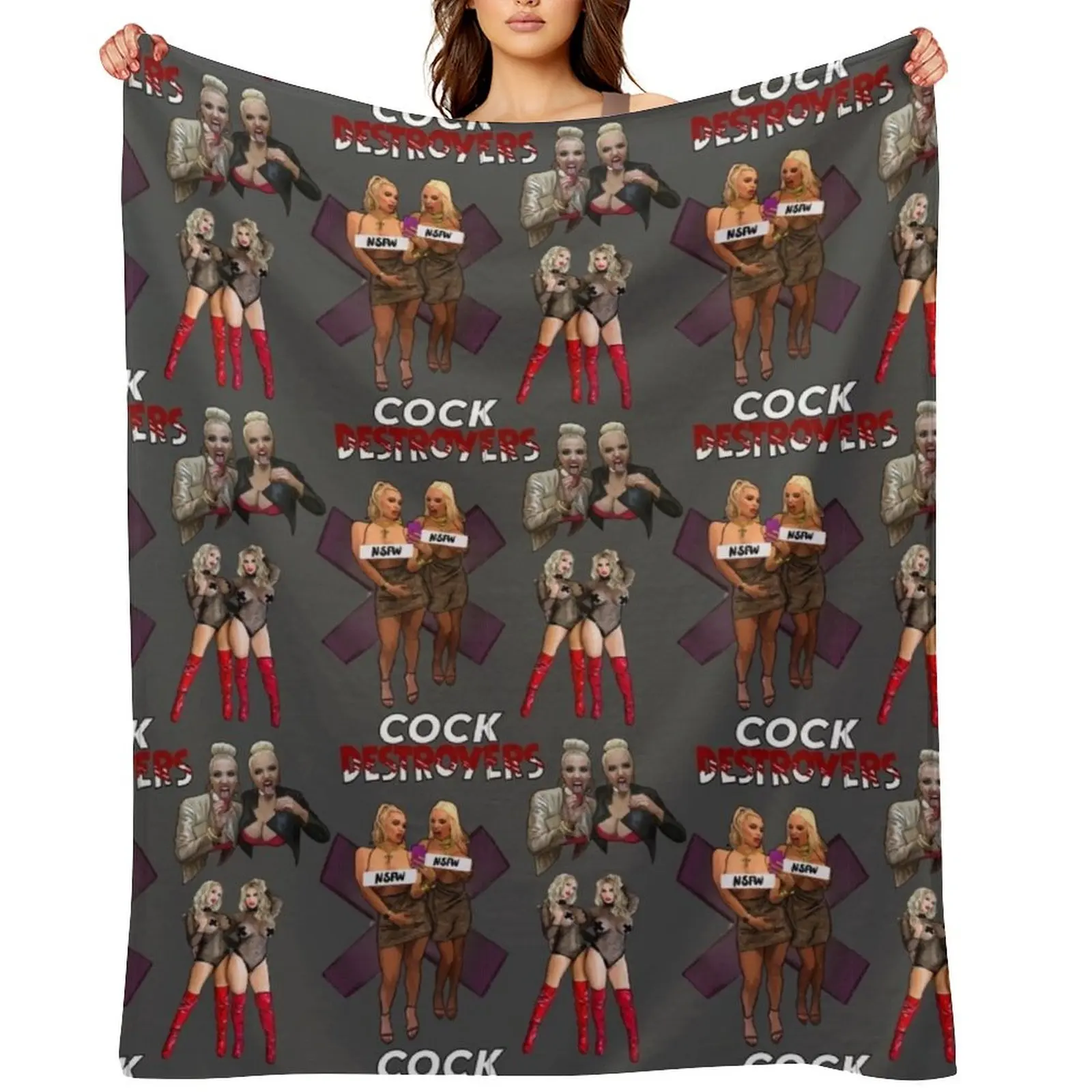 

Cock Destroyers Pattern Pack Throw Blanket Thin Sofa Blankets For Sofas Soft Plaid Blankets