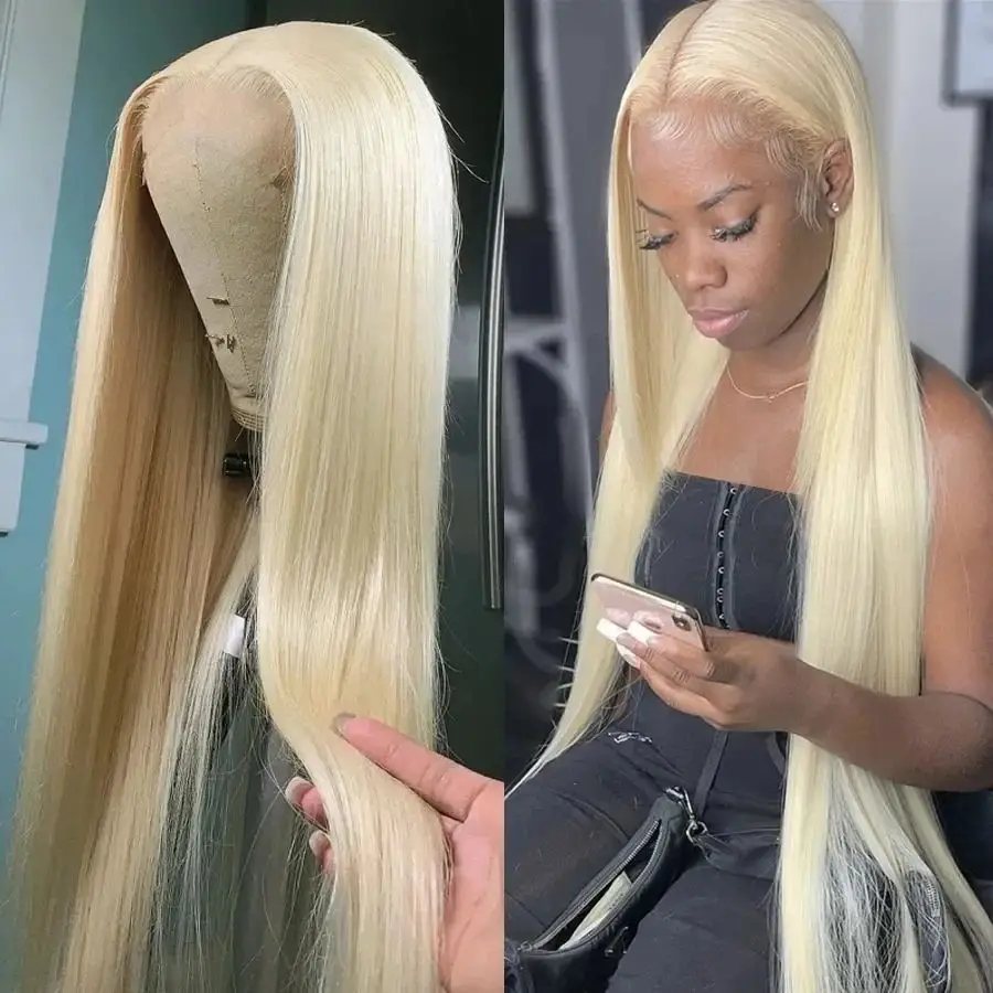 

250% Blonde Lace Front Wig Human Hair 613 Hd Lace Frontal Wig 13x6 Straight Wigs Clearance For Women Choice Cheap Wigs On Sale