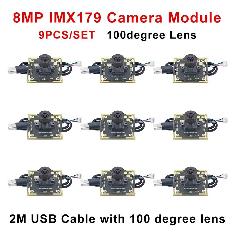 HBVCAM IMX179 100도 8MP 카메라 모듈(오토다트 IO 점수 계산 시스템용)
