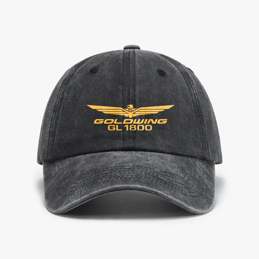 

Goldwing GL1800 Soft top denim Baseball Cap Men Motocycles Retro Outdoor Adjustable Hat Casual Snapback hats