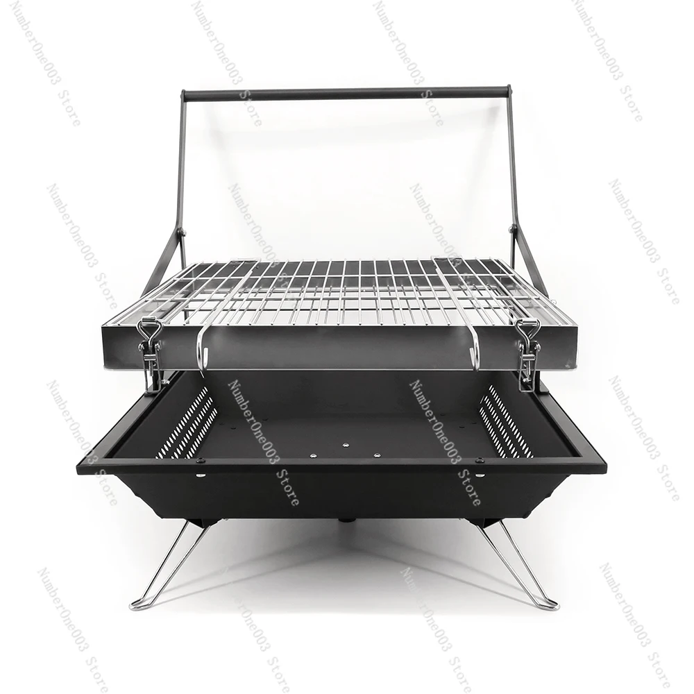 New Portable Camping Easy Charcoal Flip Folding BBQ Grills