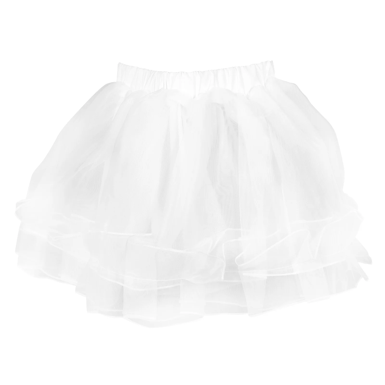 Elastic Waist Girls Petticoat Underskirt Layered Design for Wedding Lolita Dresses Highgrade Material Comfortable Supple