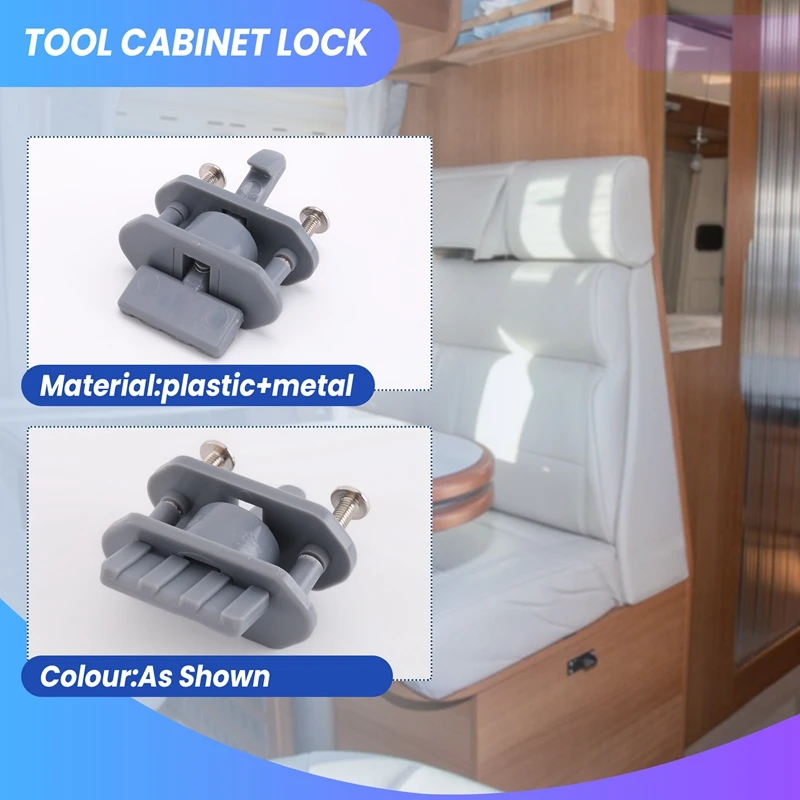 AB47-3PCS Auto Push Lock RV Caravan Boot Motor Thuis Kast Lade Klink Knop Sloten Keyless Deurslot hardware