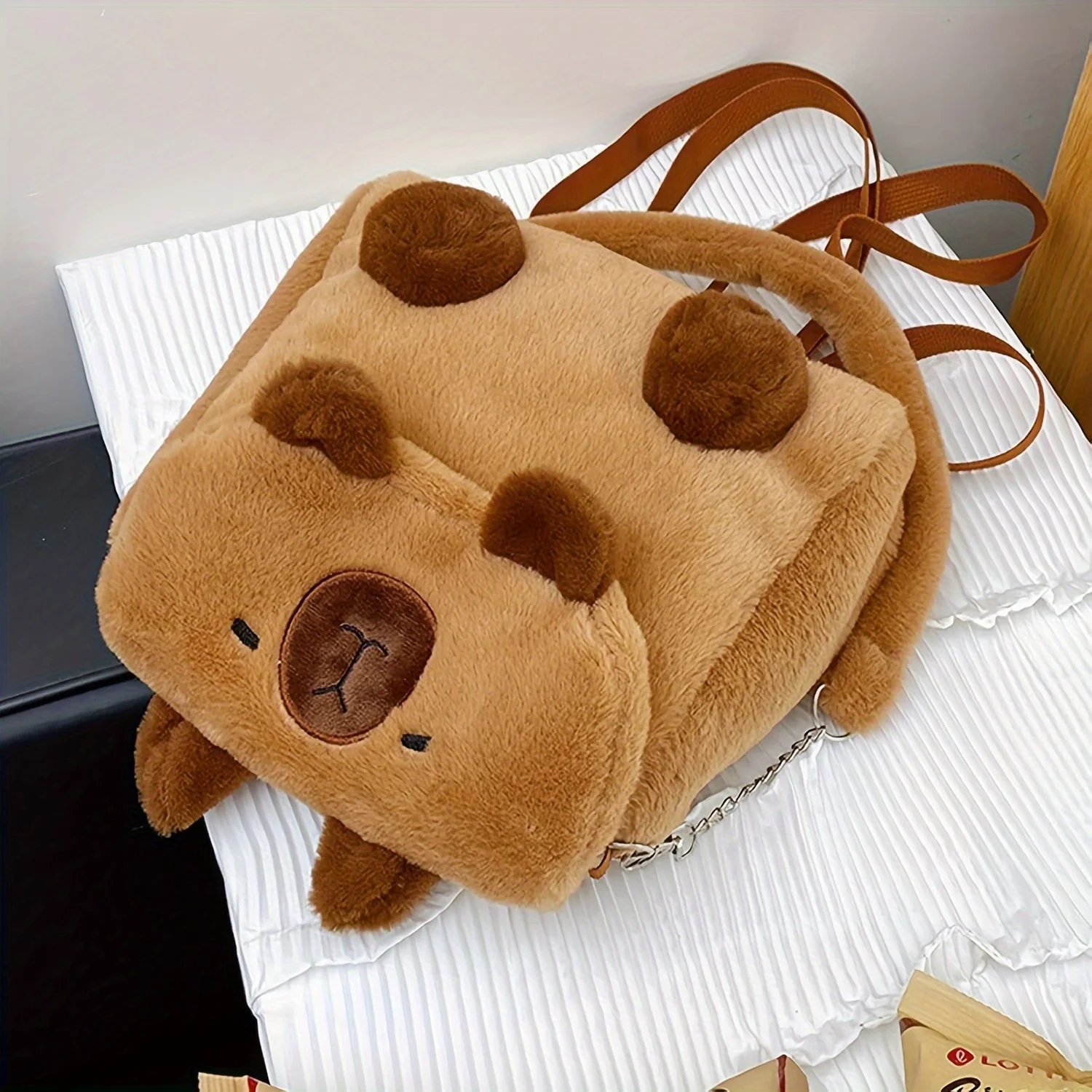 Simpatico mini zaino Capybara - Piccola borsa multiuso per donna, regalo di Halloween/Pasqua/Compleanno/Natale per donna