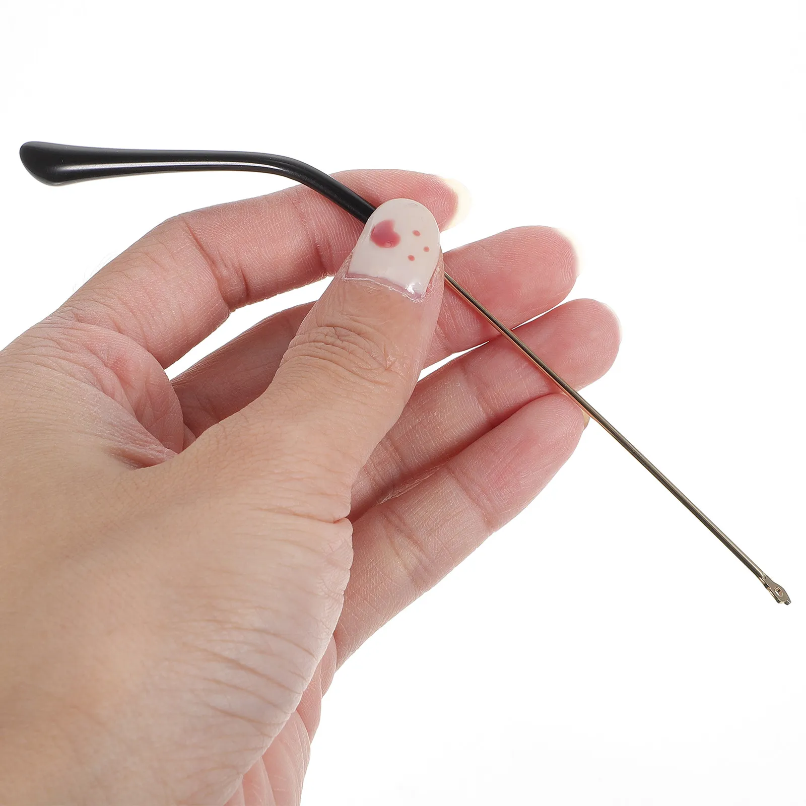 

1Pair Metal Eyeglasses Temple Replacement Kit Universal Fit Lightweight Comfortable Nonslip Glasses Arms Legs for Eyeglasses