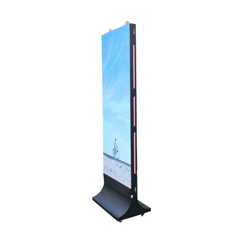 Retail Store Showcase Led Poster Display Indoor Portable Advertising Standing Led Screen for Shopping Mall