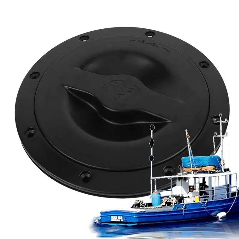 

Boat Deck Hatch Multipurpose Kayak Deck Hatch Impact Resistant Deck Plate Kit With Storage Bag For Boating Fishing Kayaking