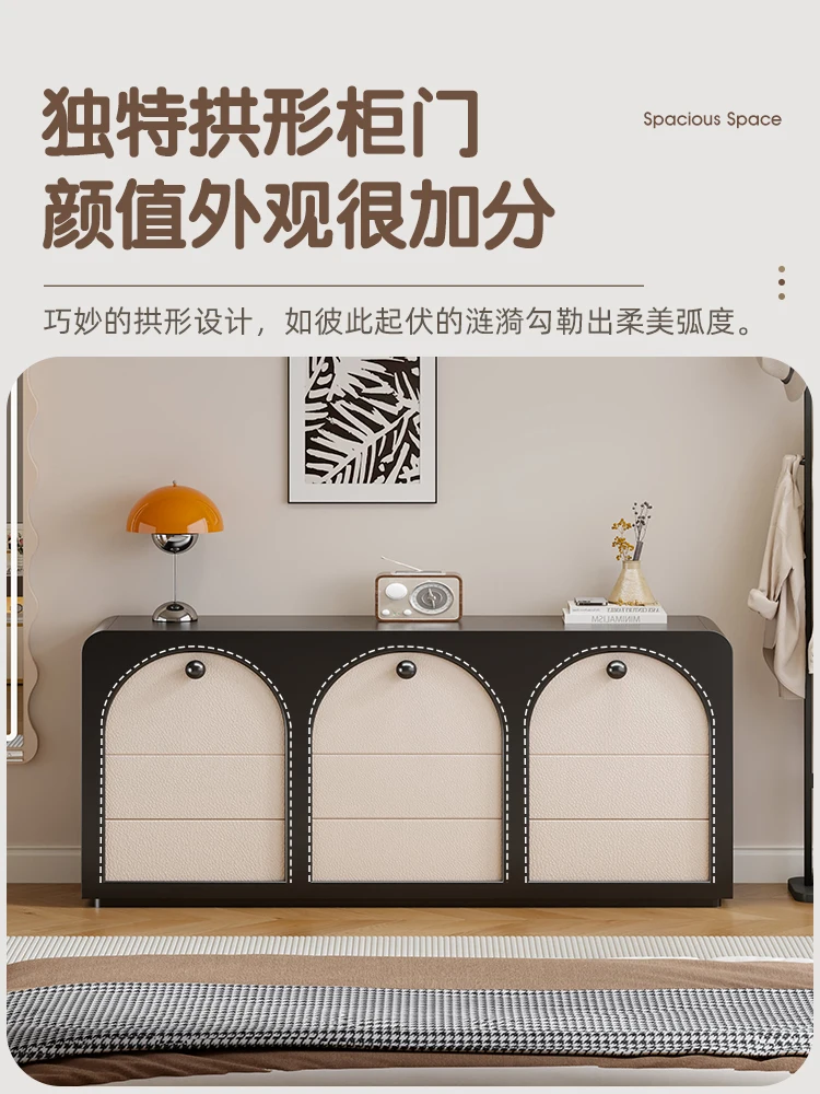 

Retro style dining side cabinet tea cabinet living room 2025 new villa staircase cabinet wall water bar workbench integrated cab