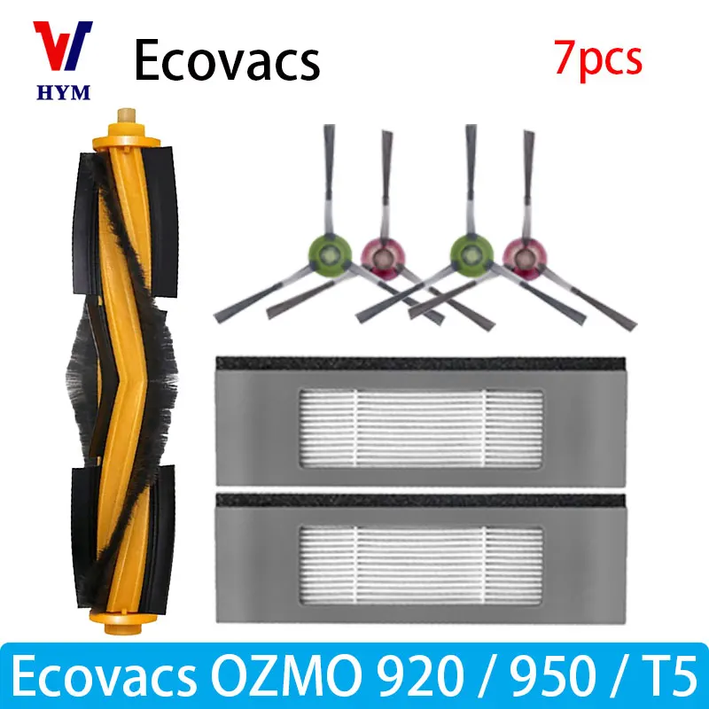 Für Ecovacs Deebot OZMO T5/920/950 Zubehör Hauptseitenbürste Wassertank Lenkrad Filter Mopp Staubsauger Ersatzteile
