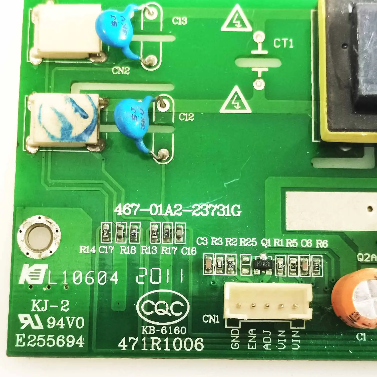 Cqc KB-6160 471r1006 Hoogspanningsbalk KJ-2 94v0 E255694 L10604 Omvormer