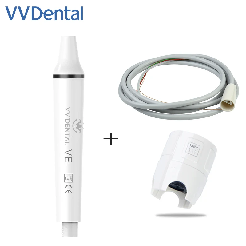 

VVDental Dental Ultrasonic Piezo Scaler Handpiece With Torque Wrench And Dental Cable Tube Fit EMS/Woodpecker Dentist Tool