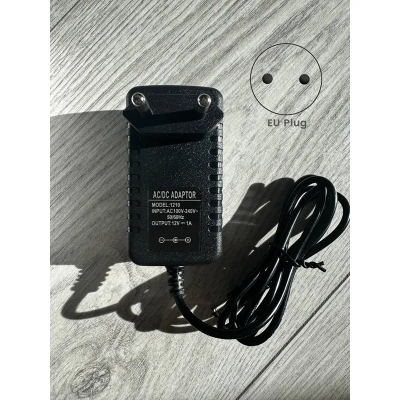 DT75BG Universal 12V 1A Power Adapter - Compact, , LED Indicator, Ideal for Digital Devices and Home Appliances EU Plug