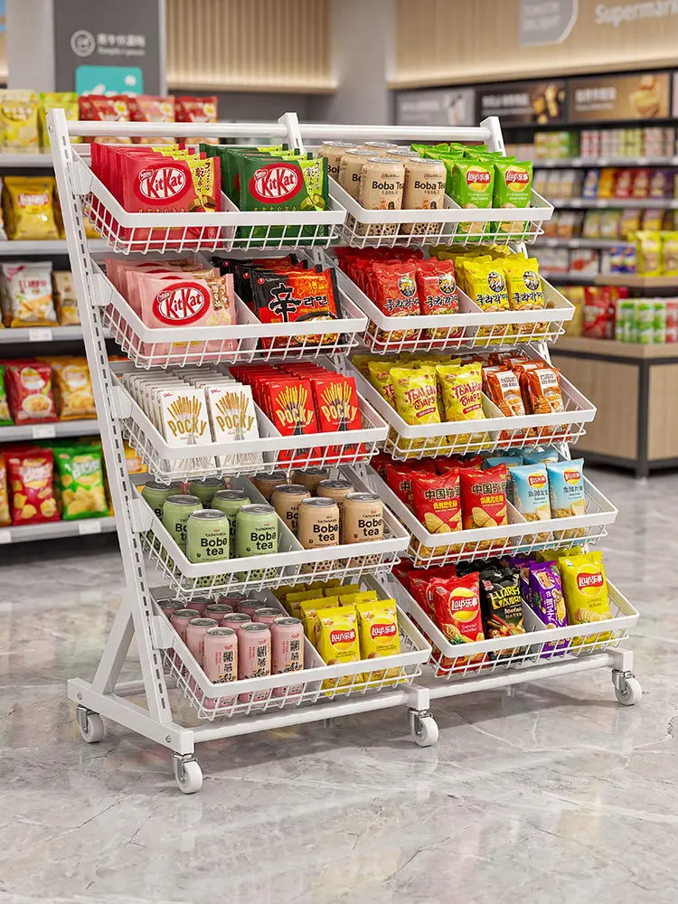 Fruit Store Supermarket Commercial Display Rack Vegetable Shelf Storage Rack Fresh Multi-tier Fruit Rack