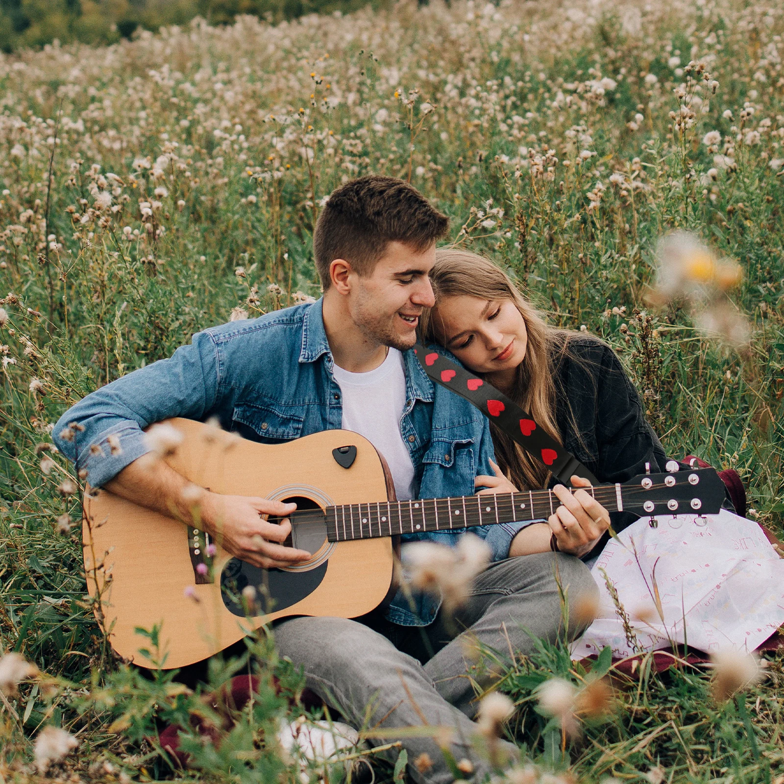 

Adjustable Guitar Strap for Folk Electric Bass Anti-Wear Shoulder Belt Smooth Length Control Elegant Look Reliable Performance