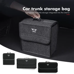 Felt Car Trunk Storage Box Organizer Travel Tidying Tool Case For MINI Cooper One JCW R56 Countryman Clubman R50 R53 R58